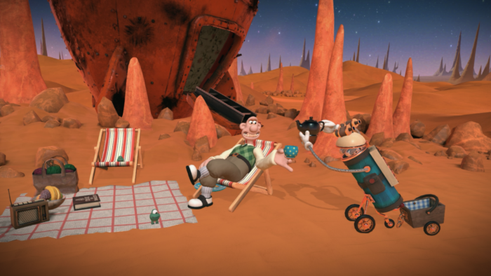 Wallace & Gromit in The Grand Getaway Screenshot Picnic in Mars