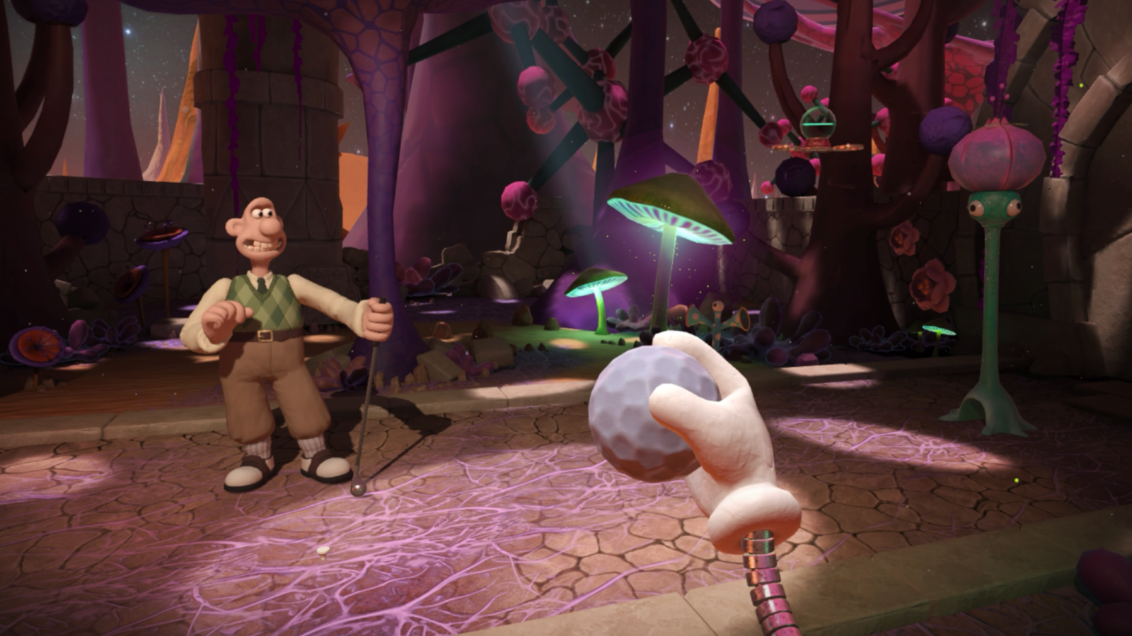 Wallace & Gromit in The Grand Getaway Screenshot Alien Golf